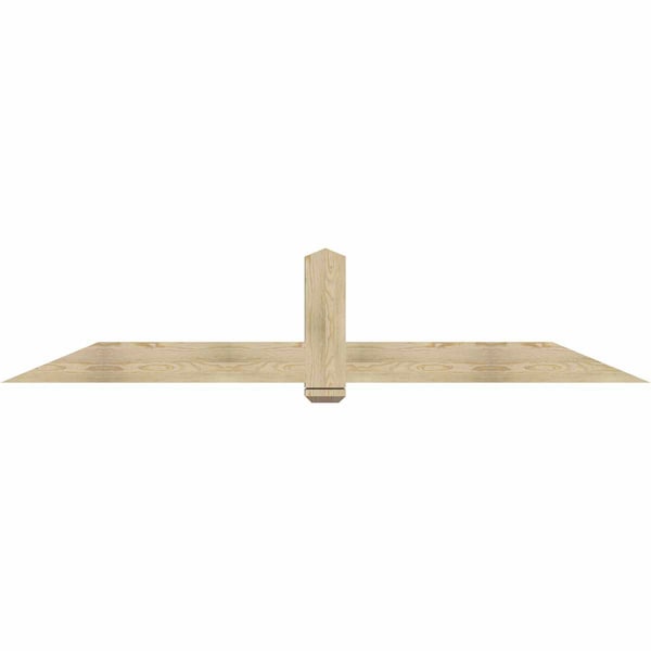 Ekena Millwork Eugene Rough Sawn Timber Gable Bracket, Douglas Fir, 96"W x 20"H x 4"D x 6"F, 5/12 Pitch GBW096X20X0406EUG00RDF - main